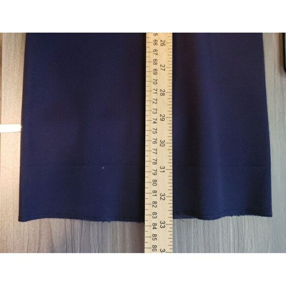 Chicos Polyester Bootcut Dress Slacks Trousers Size 1R or Sz 8 Navy Blue - Picture 9 of 9